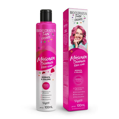 Máscara Fun Colors Rosa Claro 100mL