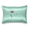 Fronha Cetim Anti Frizz Verde Estampa Flor de Lótus