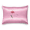 Fronha Cetim Anti Frizz Rosa Estampa Flor de Lótus