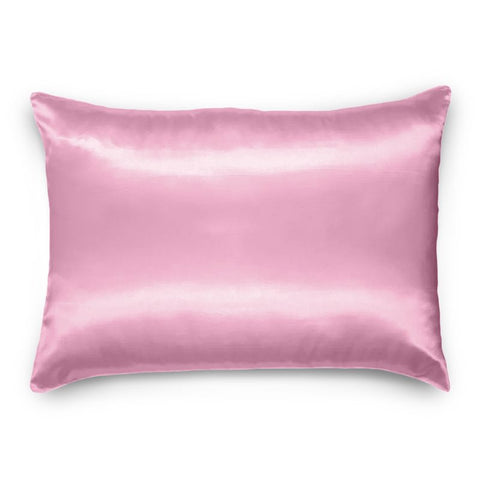 Fronha Cetim Anti Frizz Rosa Sem Estampa
