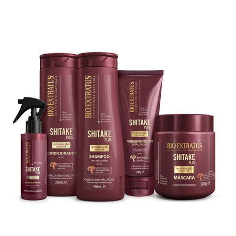 Kit Shitake Plus com Finalizador Termoprotetor