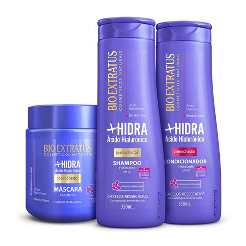 Kit +Hidra Shampoo, Condicionador e Máscara (500g)