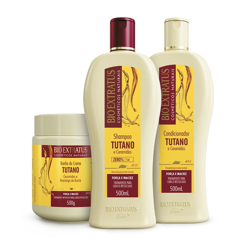 Kit Tutano (500mL/g) Shampoo, Condicionador e Banho de Creme