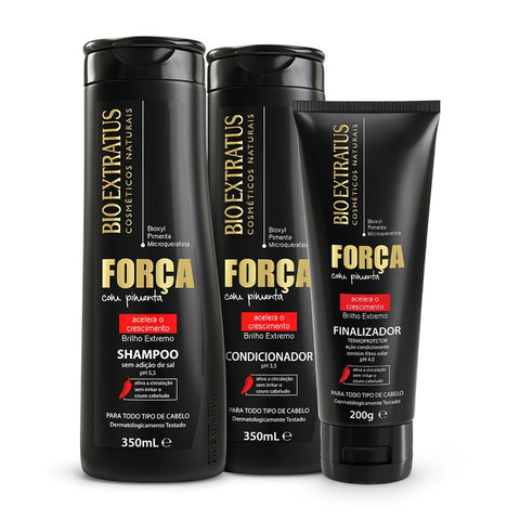 Kit Força (350mL) Shampoo, Condicionador e Finalizador
