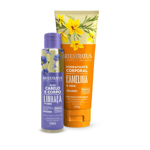 Kit Bio Extratus Corpo Hidratante Camelina e Óleo Cabelo e Corpo
