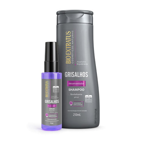 Kit Grisalhos Shampoo e Sérum