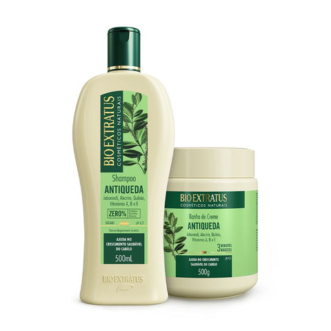 Kit Antiqueda Jaborandi (500mL/g) Shampoo e Banho de Creme