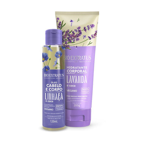 Kit Bio Extratus Corpo Hidratante Lavanda e Óleo Cabelo e Corpo