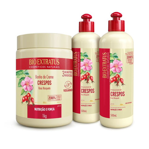 Kit Crespos (1L/Kg) Banho de Creme e Finalizador