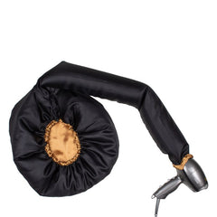 Touca Difusora Cetim Preto com Dourado