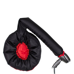 Touca Difusora Cetim Preto com Vermelho