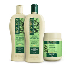 Kit Antiqueda Jaborandi (500mL/g) Shampoo, Condicionador e Banho de Creme