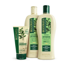 Kit Antiqueda Jaborandi (500mL) Shampoo, Condicionador e Finalizador