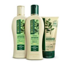 Kit Antiqueda Jaborandi (250mL) Shampoo, Condicionador e Finalizador
