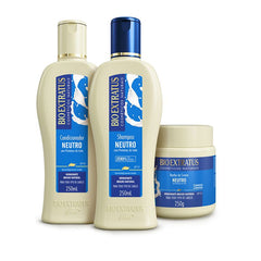 Kit Neutro (250mL/g) Shampoo, Condicionador e Banho de Creme