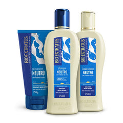 Kit Neutro (250mL) Shampoo, Condicionador e Finalizador