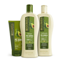 Kit Pós-Química (500mL) Shampoo, Condicionador e Finalizador