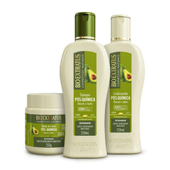 Kit Pós-Química (250mL/g) Shampoo, Condicionador e Banho de Creme