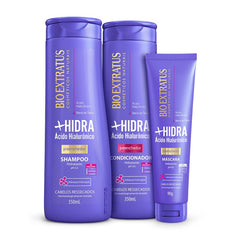 Kit +Hidra Shampoo, Condicionador e Máscara (90g)
