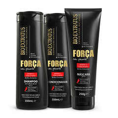 Kit Força Shampoo, Condicionador e Máscara (250g)