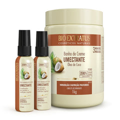 Kit Umectante (1Kg) Banho de Creme e Óleo Cremoso