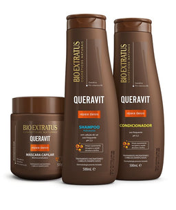 Kit Queravit (500mL/g) Shampoo, Condicionador e Máscara