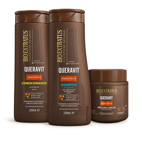 Kit Queravit (250mL/g) Shampoo, Condicionador e Máscara