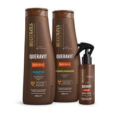 Kit Queravit (500mL/g) Shampoo, Condicionador e Mega Spray