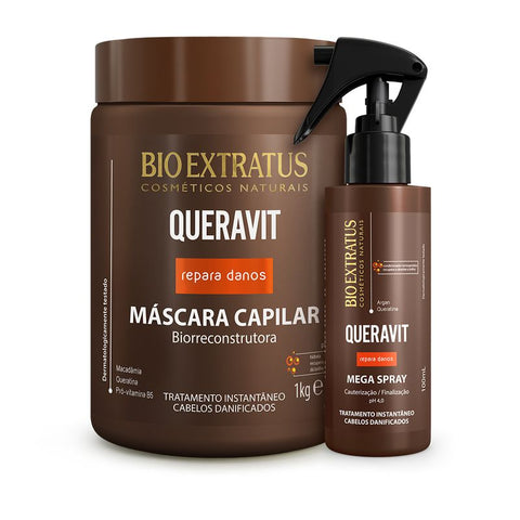Kit Queravit (1Kg) Máscara e Mega Spray