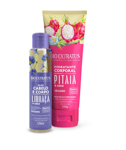 Kit Bio Extratus Corpo Hidratante Pitaia e Óleo Cabelo e Corpo