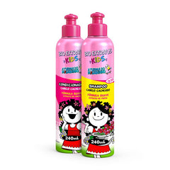 Kit Kids Cabelo Caheado Shampoo e Condicionador