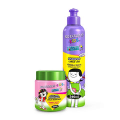 Kit Kids Cabelo Liso Shampoo e Máscara