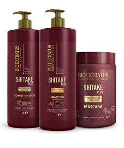 Kit Shitake (1L/Kg) Shampoo, Condicionador e Máscara
