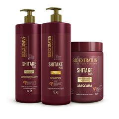 Kit Shitake (1L/Kg) Shampoo, Condicionador e Máscara
