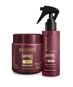 Kit Shitake (250g) Máscara e Elixir Nutritivo