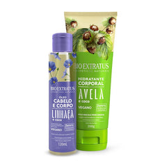 Kit Bio Extratus Corpo Hidratante Avelã e Óleo Cabelo e Corpo