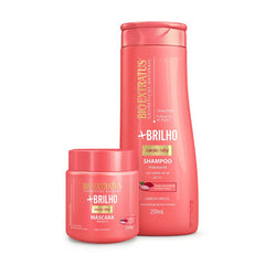 Kit +Brilho (250mL/g) Shampoo e Máscara