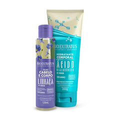 Kit Bio Extratus Corpo Hidratante Ácido Hialurônico e Óleo Cabelo e Corpo