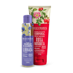 Kit Bio Extratus Corpo Hidratante Rosa Mosqueta e Óleo Cabelo e Corpo