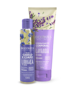 Kit Bio Extratus Corpo Hidratante Lavanda e Óleo Cabelo e Corpo
