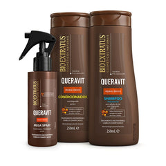 Kit Queravit (250mL/g) Shampoo, Condicionador e Mega Spray
