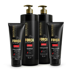 Kit Força (1L) Shampoo, Condicionador e Finalizador