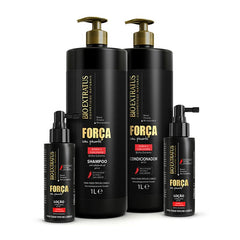 Kit Força (1L) Shampoo, Condicionador e Loção