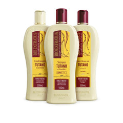 Kit Tutano (500mL) Shampoo, Condicionador e Creme de Silicone