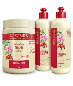 Kit Crespos (1L/Kg) Banho de Creme e Finalizador