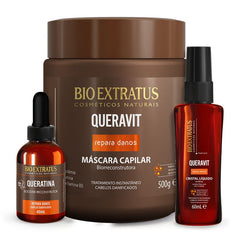 Kit Queravit (500g) Máscara, Booster e Cristal Líquido