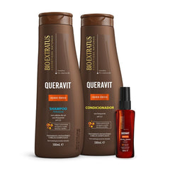Kit Queravit (500mL/g) Shampoo, Condicionador e Cristal Líquido