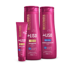 Kit +Liso Shampoo, Condicionador e Máscara (90g)