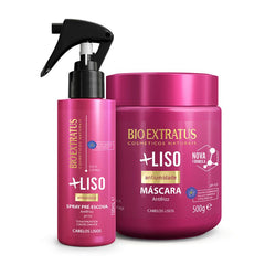 Kit +Liso Máscara (500g) e Finalizador Spray
