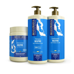Kit Neutro (1L/Kg) Shampoo, Condicionador e Banho de Creme